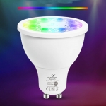 GLEDOPTO Smart for ZigBee 3.0 4W GU10 Pro Spotlight RGBCCT Bulb 25 Degree Beam Angle Work with AlexaEcho Plus App/Voice/RF Control