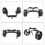 Folding Kayak Cart Universal Portable Kayak Boat Carrier Tote Trolley Load 150lb Swimming Camping Beach