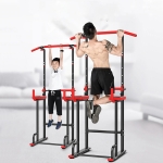 Adjustable Power Tower Pull Up Bar Dip Station Multi-function Workout Equipment raining Fitness Exercise Home Gym
