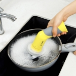 17PIN Electric Dishwasher Camping Picnic Kitchen Stain Removal Power Cleaner Outdoor BBQ Grill Stove Cleaning Tool - Generic - Cleaning