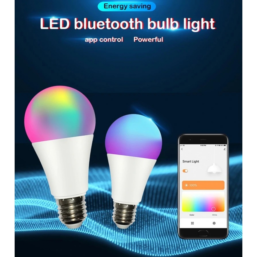 RGBW Bluetooth Mobile Phone APP Smart Bulb Control Dual Color Temperature Lamp Color Bulb