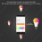 RGBW Bluetooth Mobile Phone APP Smart Bulb Control Dual Color Temperature Lamp Color Bulb