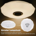 24W 30cm LED Ceiling Light Music bluetooth Speaker Dimmable RGB Light+Remote Control LED Lamp for Room