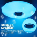 24W 30cm LED Ceiling Light Music bluetooth Speaker Dimmable RGB Light+Remote Control LED Lamp for Room