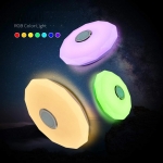 24W 30cm LED Ceiling Light Music bluetooth Speaker Dimmable RGB Light+Remote Control LED Lamp for Room