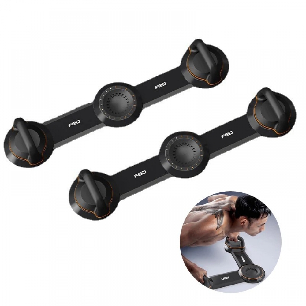 FED Push Up Board 4-Mode Multifunction Training Sport Workout Muscle Building Exercise Detachable Stand Fitness Gym Equipment with Pulling Band