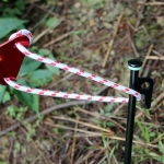 4PCS 30CM Tent Pegs Steel Iron Ground Pegs  Windproof Canopy Fixing Stakes Outdoor Camping Tent Pegs With Luminous Circle