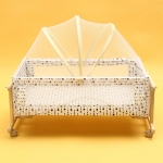 Wood Baby Cradle Rocking Crib Bassinet Bed Sleeper Portable Nursery
