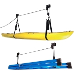 57KG Kayak Hoist Bike/Ladder Lift Pulley System Garage Ceiling Storage Rack Kayak Storage Lift Hoist Kit