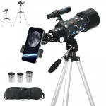 120X Astronomical Telescope 70MM HD High-Power Portable Tripod Night Vision Deep Space Star View Moon Universe - Generic - Telescopes
