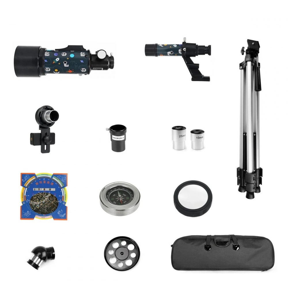 120X Astronomical Telescope 70MM HD High-Power Portable Tripod Night Vision Deep Space Star View Moon Universe - Generic - Telescopes