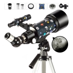 120X Astronomical Telescope 70MM HD High-Power Portable Tripod Night Vision Deep Space Star View Moon Universe - Generic - Telescopes