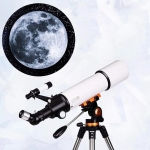 70x700 Refractor Portable Astronomical Telescope for Kids Adults Beginners for Viewing Moon Planets Stargazing with Tripod Phone Adapter Wireless Remote Carrying Bag