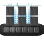 Smart Electric EMS Fitness Abdominal Trainer USB Rechargeable 3-gear Body Muscle Training Fat Loss Belt for Arm Leg Buttlocks Exercise