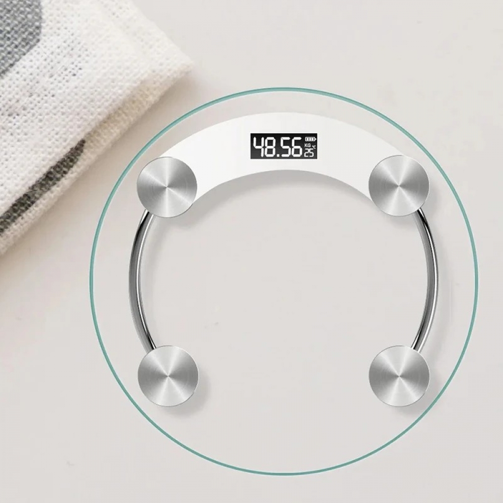 2 in 1 Household Smart Body Scale 180kg Max Weight Capacity 4 Sensors Accurately Measure LCD Display USB Rechargeable Fitness Scale for Health Measuring - Generic - Smart Scales - BBC-2004972 - bargainbasement.club