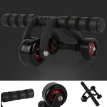 Four Whee lAbdominal Roller Push up Home Fitness Equipment Wear-resistant Anti-slip 500kg Weight Capacity Body Arm Waist Muscle Trainer