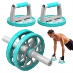 Multi-functional Ab Wheel Roller Mute Removable Abdominal Wheel with Push-up Stand for Abs Core Strength Training