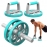 Multi-functional Ab Wheel Roller Mute Removable Abdominal Wheel with Push-up Stand for Abs Core Strength Training