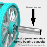 Multi-functional Ab Wheel Roller Mute Removable Abdominal Wheel with Push-up Stand for Abs Core Strength Training