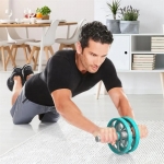 Multi-functional Ab Wheel Roller Mute Removable Abdominal Wheel with Push-up Stand for Abs Core Strength Training