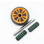 Abdominal Tonifying Wheel Mute Anti Slip Removable Muscle Exercise Roller Dual Handle Sports Ab Wheels for Body Shaping Abs Core Workout Home Gym