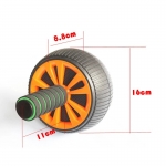 Abdominal Tonifying Wheel Mute Anti Slip Removable Muscle Exercise Roller Dual Handle Sports Ab Wheels for Body Shaping Abs Core Workout Home Gym