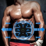 Abdominal Arm Muscle Training Stimulator Set EMS Electrical Body Shape Trainer with LCD Display Rechargeable Ab Belt Set