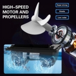 12V High-speed Smart Remote Control RC Bait Boat Dual Powerful Motors 500M Signal Reception Night Navigation Light Positioning 18000mAh Max Battery 1.2KG Large Load Bait Carry Outdoor Bait Delivery Boat Fishing Boat - Generic - Bait Boats