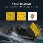12V High-speed Smart Remote Control RC Bait Boat Dual Powerful Motors 500M Signal Reception Night Navigation Light Positioning 18000mAh Max Battery 1.2KG Large Load Bait Carry Outdoor Bait Delivery Boat Fishing Boat - Generic - Bait Boats