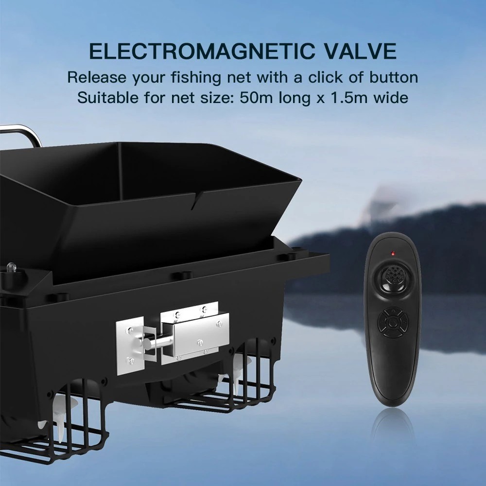 12V High-speed Smart Remote Control RC Bait Boat Dual Powerful Motors 500M Signal Reception Night Navigation Light Positioning 18000mAh Max Battery 1.2KG Large Load Bait Carry Outdoor Bait Delivery Boat Fishing Boat - Generic - Bait Boats - BBC-2014712 - bargainbasement.club