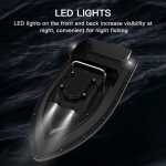 12V High-speed Smart Remote Control RC Bait Boat Dual Powerful Motors 500M Signal Reception Night Navigation Light Positioning 18000mAh Max Battery 1.2KG Large Load Bait Carry Outdoor Bait Delivery Boat Fishing Boat - Generic - Bait Boats