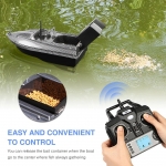 500m Signal Reception Smart Electric RC Fishing Boats Dual Motor 5200mAh Battery GPS Intelligent System 4 Positioning Points Auto Return LCD Power Display Light Control Outdoor Bait Delivery Boat Fishing Boat