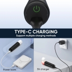 ZANLURE Fishing Bait Boat Navigation Lights LED Lights Waterproof with 300-500M Long-Distance IP67 Waterproof Three-Level Brightness Adjustment Strong Magnetic Suction Type-C Charging for Fishing