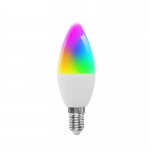 5W WiFi Smart Bulb E14 RGB+WW+CW Works With TUYA APP Alexa Compatible 2.4GHz Voice Control Energy Efficient LED