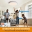 48W 50cm Smart LED Ceiling Light  Dimmable 3000K~6500K With RGB Ambient Light Works with Alexa Google Home for Bedroom Living Room