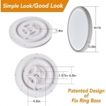 48W 50cm Smart LED Ceiling Light  Dimmable 3000K~6500K With RGB Ambient Light Works with Alexa Google Home for Bedroom Living Room