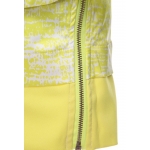 Women's Office  2-piece Short Skirt And Suit Yellow Black Suits