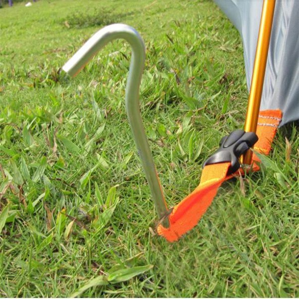 5pcs/set Camping Hiking Tent Peg Aluminum Canopy Stake Nail Ground Pin