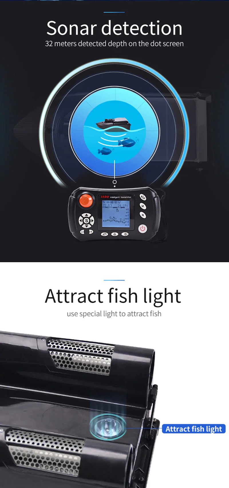 ZANLURE Auto Return Fishing Bait Boat RC Autopilot 2.4G GPS Carp Fishing Feeder With Metal Propeller Guard