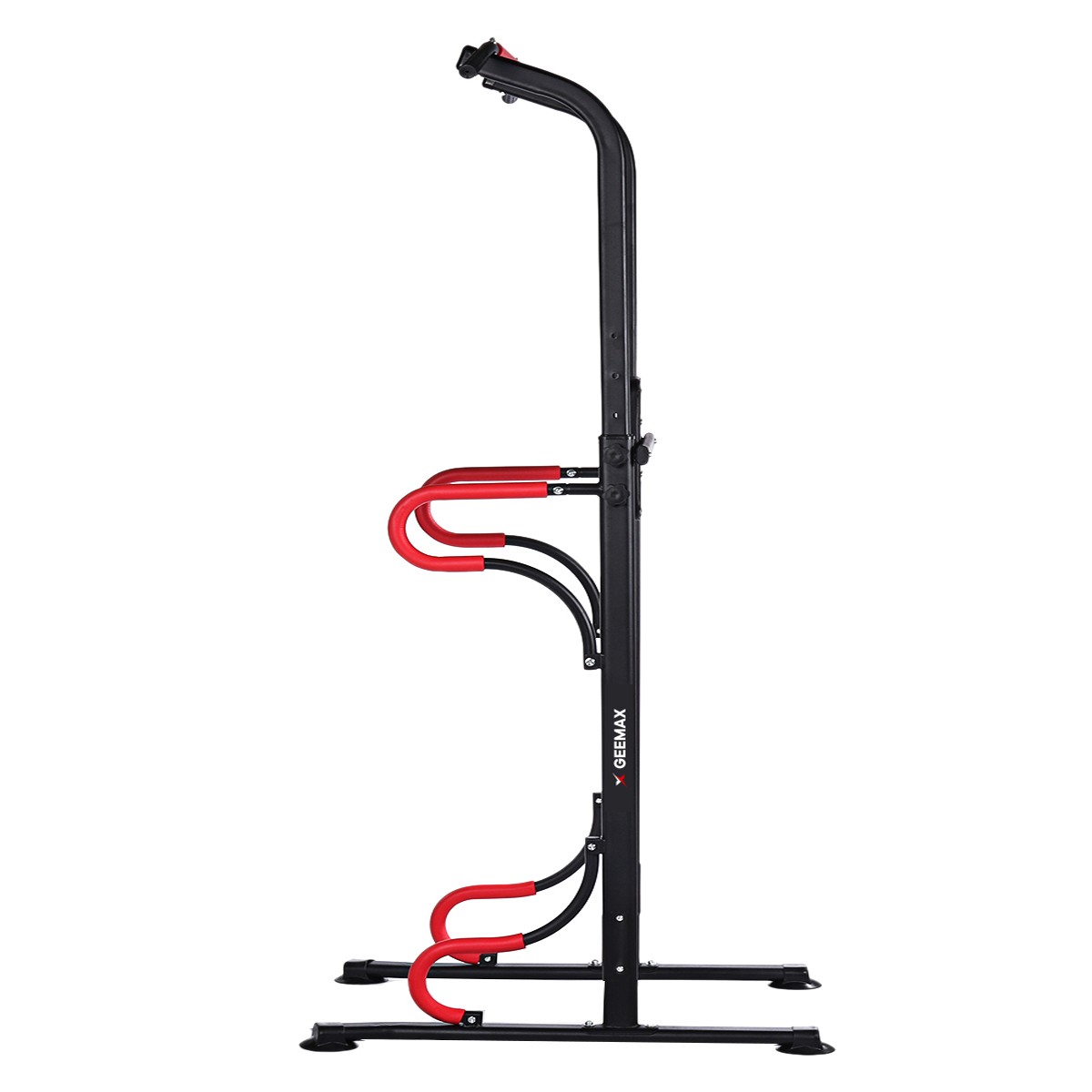 GEEMAX 150-230CM Adjustable Heavy Duty Power Tower Dip Station Pull Up Bar Strength Training Indoor Home Gym Fitness Exercise Tools Dip Tissure Home Gym